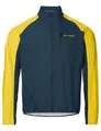 VAUDE Men's Drop Jacket III |Leichte Regenjacke - Ultraleicht & Wasserabweisend | Ceplex active Technologie | Klein verpackbar | Umweltfreundlich, Passform: Slim fit, dark sea/yellow, S