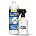 bio-chem Allzweckreiniger Konzentrat - Extrem leistungsstark für hygienische Sauberkeit - 1000 ml + Handspray-Mischflasche 0.5 l - Kraftreiniger Küchenreiniger - für den gesamten Haushalt, Küche & Bad
