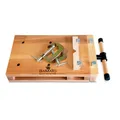 BAMATO Hobelbank WORK-530 Massivholz Buche 4 Bankhaken C-Schraubzwingen Werkbank