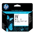HP 72 Originaler DesignJet Druckkopf (C9380A) in Grau & Fotoschwarz, für HP DesignJet T2300 eMFP, T1300, T1200, T1120, T1100, T1100 MFP, T795, T790, T770, T620, T610 & T600 Großformatdrucker