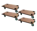 PROREGAL® Transportroller MegaDeal Profi Möbelroller Rollbrett Transporthilfe Rollwagen HERCULES, (4-St), Stabile Transporthilfe Rollbrett Möbelroller Möbel-Transport Rollwagen