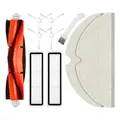 liveryde Ersatzteile Zubehör Kompatibel für Dreame D9, L10 Pro, D9 Max, D9 Pro, 1 Hauptbürste, 4 Seitenbürste, 2 Hepa Filter, 2 Wischtücher (Nicht für D9 Max White)