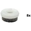 WAGNER design yourself Klick-Gleiter QuickClick® Nachfüllpack für Stuhlgleiter, Filzgleiter, Möbelgleiter - 8er-Set Ersatzgleiter austauschbar - Wollfilz ULTRASOFT - Durchmesser Ø 17, 20, 25, 30, 40, 50 mm - für Basis Ø 17, 20, 25, 30, 40, 50 mm - Made in DE Ø 2.0 cm