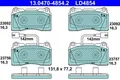 Bremsbeläge 13.0470-4854.2 ATE für ALFA ROMEO GIULIETTA