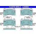 1x ORIGINAL® Ate 13.0470-4854.2 Bremsbelagsatz, Scheibenbremse Vorne, inkl.