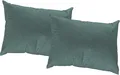 Dekokissen WIRTH "Torbole" Gr. 1, blau (petrol, meliert), B:40cm L:40cm