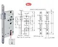 BKS Zimmertür-Einsteckschloss 0415 PZW 20/ 55/72/8 mm DIN links PZW Ausführung