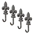 4er Set Set Haken Wandgarderobe Garderobe Gusseisen Antik Shabby Chic Vintage