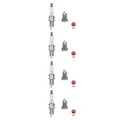 4x NGK 8894 Zündkerze für Opel Corsa D S07 Chevrolet Aveo T300