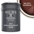 Metallschutzlack 4in1 Metalllack Metallfarbe Metallschutzfarbe W908 Rotbraun - 2.5L
