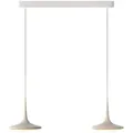 GRAU Falling Leaf Trace Pendelleuchte 2 Pendel Sand White