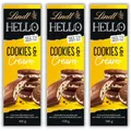 50% SALE 3 x Lindt HELLO Cookie & Cream Sahnecremefüllung 300 g. MHD 3/2026