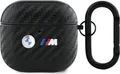 BMW Carbon Doppel Metall Logo - Etui AirPods 4 (czarny)