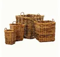 LebensWohnArt Dekokorb Dickes CL Rattan Korb CESTINO natural ca.60xH65cm Griffe Pflanzkorb