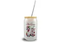 speecheese Glas Lillet Queen Trinkglas mit Bambusdeckel