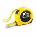 Premium Bandmaß 10 Meter mit Halterung - robustes Maßband & Bandmass zum präzisen Messen mit Feststeller - Rollmassband & Massband mit Aufrollsystem