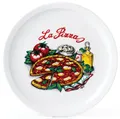 van Well Pizzateller Napoli, (6 St), Teller Set, Porzellan, spülmaschinen- und mikrowellengeeignet, Ø 30 cm