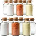 12er Set Gewürzgläser 300ml + Korken, Aufbewahrung von Tee, Kräutern & Gewürzen