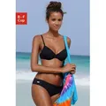Buffalo Bügel-Bikini-Top Happy, seitlich zu raffen schwarz 38