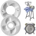 VEVOR Ersatz-Mahlscheiben 2er Set für VEVOR Elektrische Getreidemühle GM-002, Mahlplatten für Trocken- und Nassmahlung, Passend für Mais, Getreide & Gewürze, Mahlscheiben (14 x 14 cm) aus Marmor