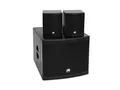 OMNITRONIC Set MOLLY-12A Subwoofer aktiv + 2x MOLLY-6 Top 8 Ohm, schwarz (
