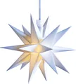 3D Ministern weiß Ø 12 cm LED Stern Weihnachtsstern Fenster Deko innen 5m Kabel + Trafo