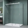 Mai & Mai Duschkabine 75x120cm Eckdusche Dusche mit Schiebetür Sicherheitsglas 8mm ESG beidseitige NANO-Beschichtung R-17
