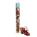 Plus-Plus 9604285, Geniales Konstruktionsspielzeug, Zug, Kreativ-Bausteine Tube, 100 Teile