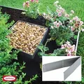 Bellissa - Rasenkante Square Verzinkt 30x30cm H13cm Beetumrandung Beeteinfassung