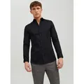 Jack & Jones Langarmhemd JJPRPARMA SHIRT L/S NOOS mit Hemdkragen schwarz M