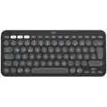 Logitech Tastatur PEBBLE KEYS 2 K380S, grafit Schlanke, minimalistische Bluetooth®-Tastatur mit personalisierbaren Tasten.