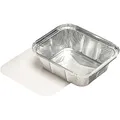 STARPAK Aluschalen mit Deckel silber 500 ml, 25 St.