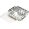 STARPAK Aluschalen mit Deckel silber 500 ml, 25 St.