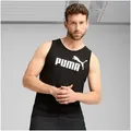 PUMA Tanktop ESS NO. 1 LOGO TANK Regular Fit, ärmellos, mit Rundhalsausschnitt, mit Gummiprint schwarz S (44/46)