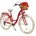 Milordbikes City-Fahrrad, Rot, Metall, 46 cm, Freizeit, Sport & Fitness, Fahrräder, Citybike