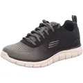 Skechers Herren Track Ripkent Sneaker, Olive Textile Black Trim, 46 EU
