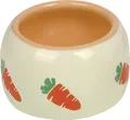Nobby Keramik Futtertrog CARROT beige orange Ø 14,5 500 ml Größe L  Futtertrog
