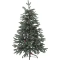 Weihnachtsbaum 120 Cm Grün/ Rot Schnee Bestreut Mit Zapfen, Stechpalmenbeeren Und Kunstschnee Weihnachtszeit/ Weihnachten/ Wohnzimmer Modern