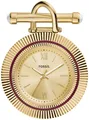 Fossil Quarzuhr SCARLETTE ES5384, Damenuhr, Brosche, Ansteckschmuck