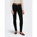 ONLY High-waist-Jeans ONLROYA – Skinny-Jeans mit hohem Bund und Stretchkomfort unifarben, modisch, skinny fit, Baumwollmischung schwarz XL (42)