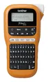 Brother PT-E110 Industrielles Beschriftungsgerät (für 3,5 bis 12 mm breite TZe-Schriftbänder, Beschriftung von Kabeln und Anschlüssen), orange
