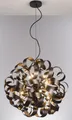 casa NOVA Pendelleuchte CURLY IV DH 60x180 cm braun Hängelampe