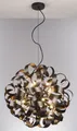 casa NOVA Pendelleuchte CURLY IV DH 60x180 cm braun Hängelampe