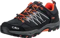 CMP Rigel Low Trekking Wp Walking Shoe, Antracite-Flash Orange, 31 EU, 3Q54554