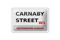 Blechschild London 18x12 cm Westminster Carnaby Street W1 Deko Schild