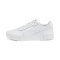 PUMA Damen Carina L Sneakers, Puma White-Puma White-Puma Silver, 39 EU