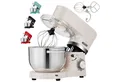 Arebos Küchenmaschine mit 2x Edelstahl-Rührschüsseln 4,5 & 5,5L, 1500 W, 5,50 l Schüssel, Küchenmixer mit Rührhaken, Knethaken, Schlagbesen und Spritzschutz