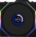 Lian Li UNI FAN TL Wireless LCD Lüfter, ARGB, PWM - 120 mm, schwarz