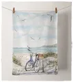 Geschirrtuch, Küchentuch BIKE AT THE BEACH by Ambiente | Meer, Strand
