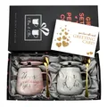 Mr Right und Mrs Always Right Kaffeetassen für Paare Geschenk-Set für Verlobu...